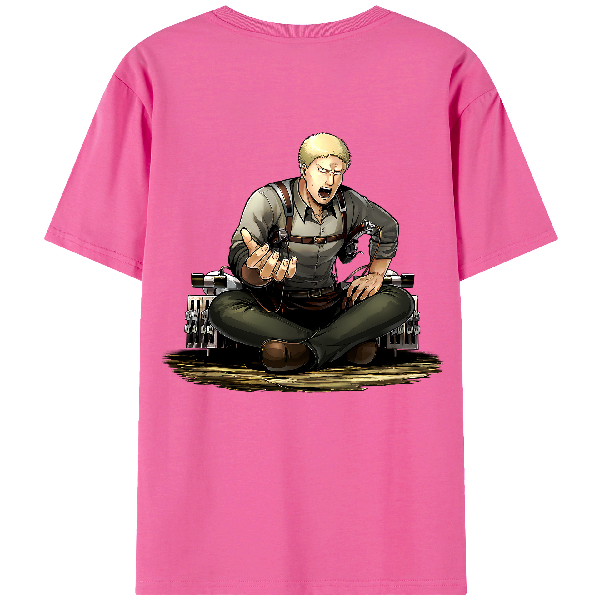 （画像用） 進撃の巨人 ライナー・ブラウン Attack on Titan Reiner Braun レディース半袖Tシャツ(バックプリント)